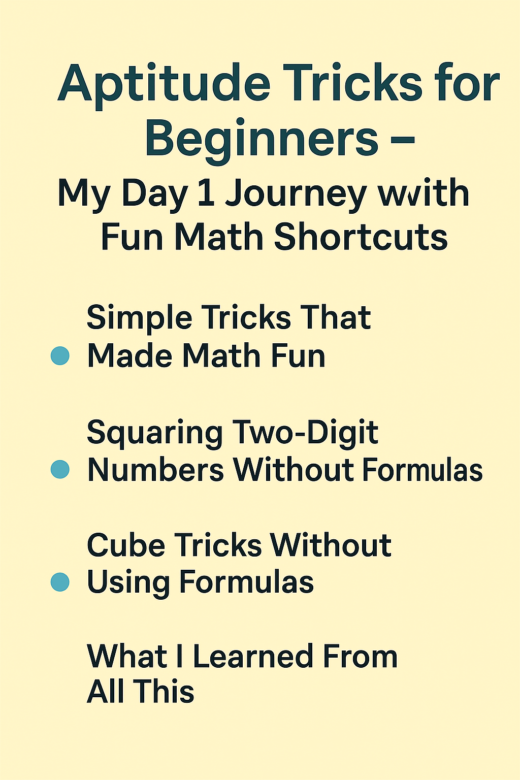 Aptitude Tricks For Beginners
