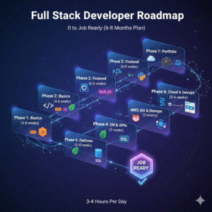 Read more about the article Full Stack Developer Roadmap: Zero to Job Ready (6–8 Months Plan)