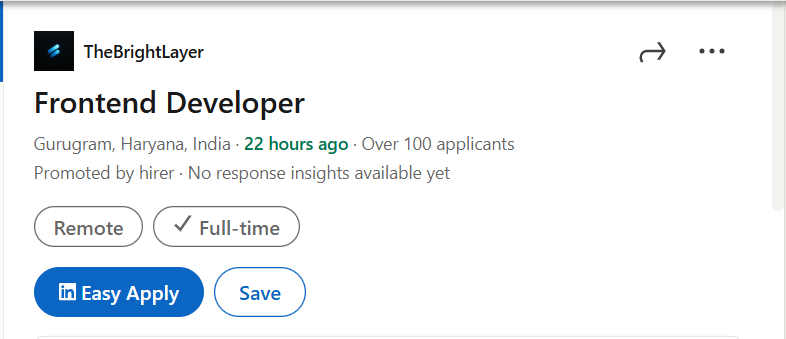 Frontend Developer Jobs at TheBrightLayer