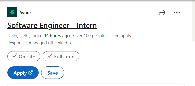 Software Engineer Internship