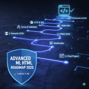 Read more about the article Mastering Advanced HTML: The Complete 2025 Roadmap (with Timeline, Projects & Free Resources)