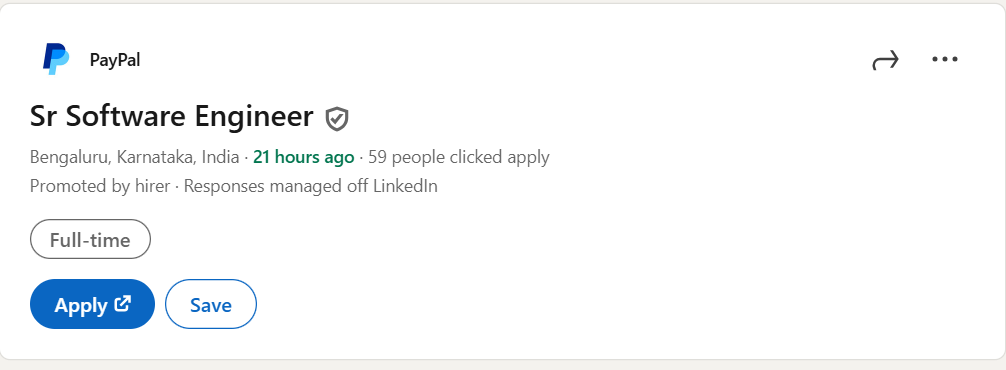 Read more about the article Senior Software Engineer at PayPal – Exciting Full-Time Hybrid Opportunity in Bengaluru