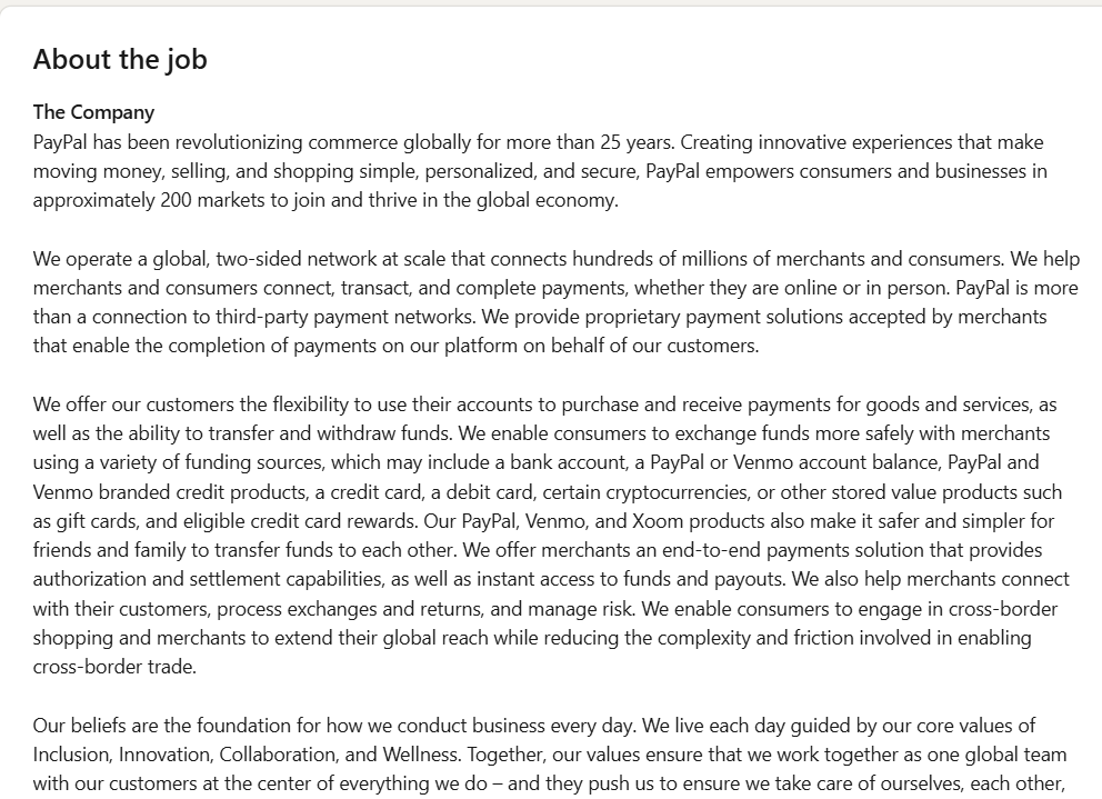 Senior Software Engineer at PayPal